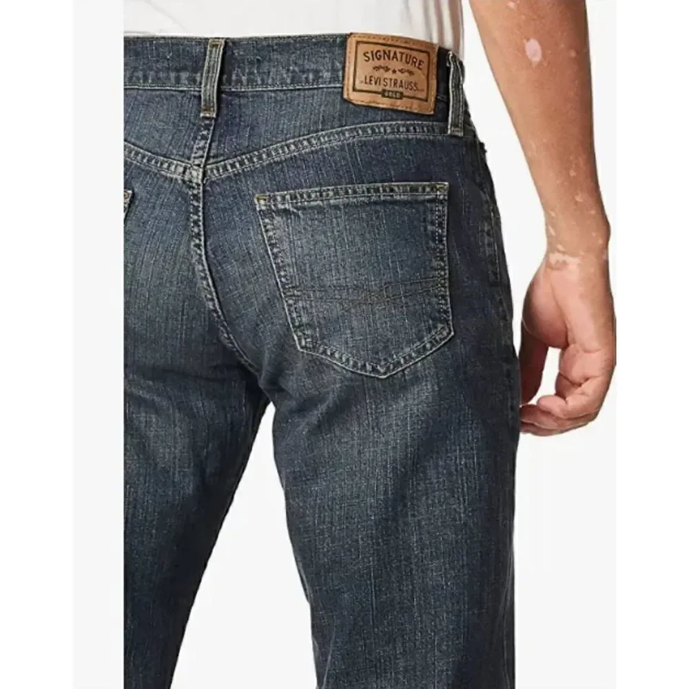LEVI STRAUSS SIGNATURE GOLD PREMIUM FLEX RELAXED NWT JEANS 34 X 29